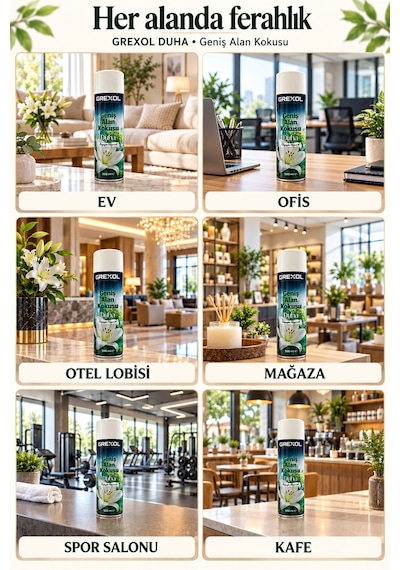Vivanni Home Duha Ev Ofis Mağaza Oda Kokusu 500 Ml Kötü Kokuları Nötralize Eden Geniş Alan Spreyi Beyaz Zambak