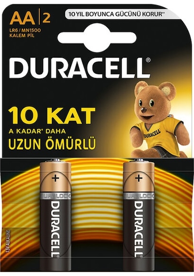 Duracell AA 1.5V Pil (2 Adet)