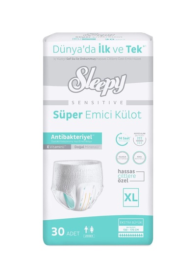 Sensitive Antibakteriyel Emici Külot Xlarge 30 Adet XL