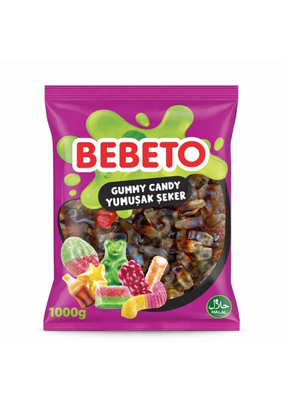 Jelibon Tekli Paket 1 Kg Küçük Kola