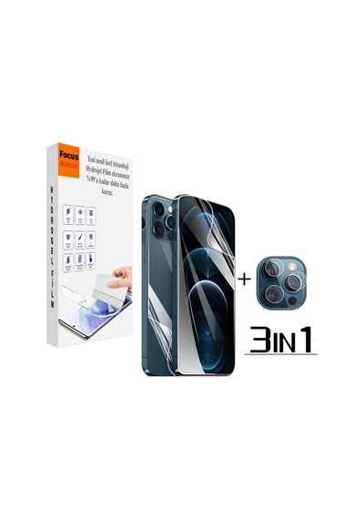 Iphone Xr Uyumlu Kırılmaz Cam Ön Ve Arka 3in1 Özel Kesim Hydrogel Film