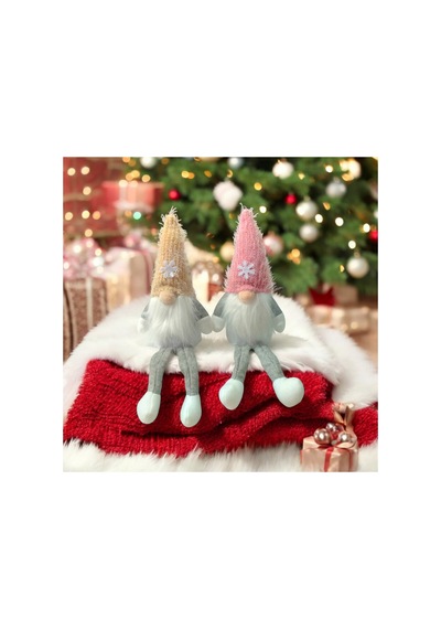 2 Adet 16 Cm Yılbaşı Şans Cücesi Iskandinav Elf Cücesi T80 Gnome