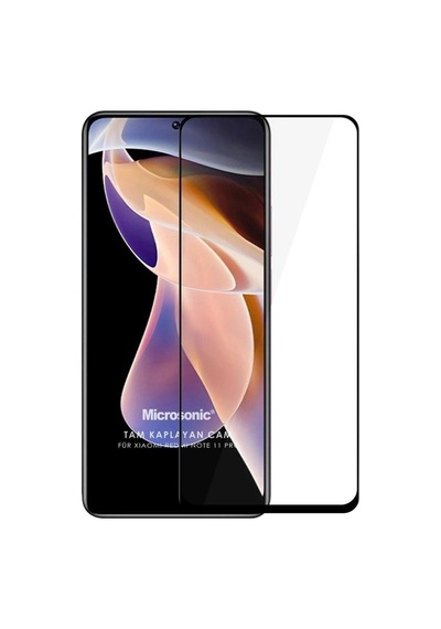 Xiaomi Redmi Note 11 Pro 5g Tam Kaplayan Temperli Cam Ekran Koruyucu Siyah