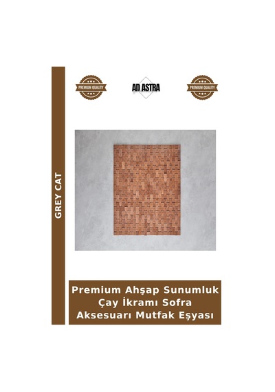 Premium Ahşap Sunumluk Çay İkramı Sofra Aksesuarı Mutfak Eşyası