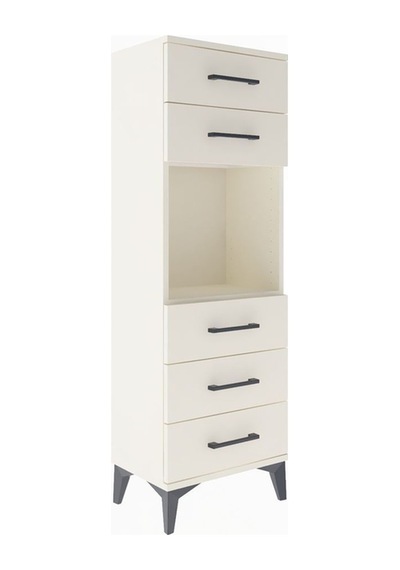 Arges Dolap Tek Raflı 5 Çekmeceli 44x30x134 Aytaşı-aytaşı Aytası