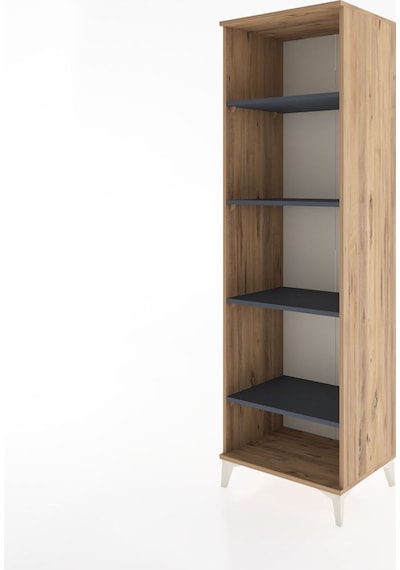 Hyperion Dolap 4 Raflı 60x44x195 Çam-antrasit Çam Hyperion Dolap 4 Raflı 60x44x195 Çam-antrasit Çam