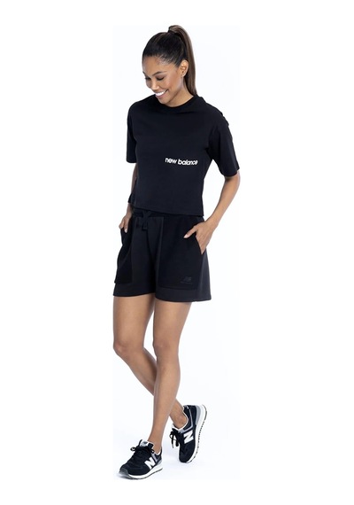 New Balance Pamuklu Siyah Kadın Şort Wns1357-bk
