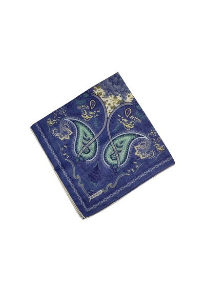 Mim Eşarp - Akmoda Soft Pamuk Eşarp - İndigo 90x90 Cm