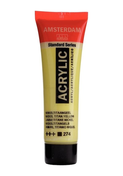 Amsterdam Nikel Titanyum Sarı 120 ml Akrilik Boya 274 P-111898