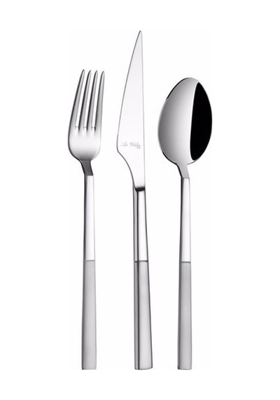 Aryıldız Gusto Çatal Kaşık Bıçak Mat 84 Parça Gümüş