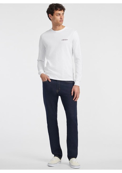 Jeans Bisiklet Yaka Baskılı Beyaz Erkek T-shirt M4yı54k8hm0-g011 Jeans Erkek Beyaz