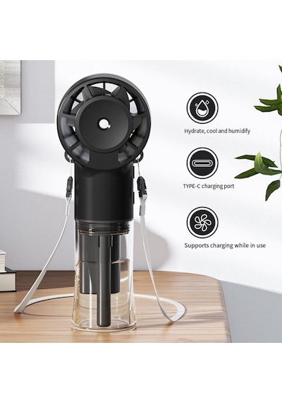 El Tipi Sisleme Fanı Türbin Yüksek Hızlı Çıkış Taşınabilir Aromatik Abs Usb Şarj Edilebilir 1200mah Pil El Tipi Sprey Fanı-1639