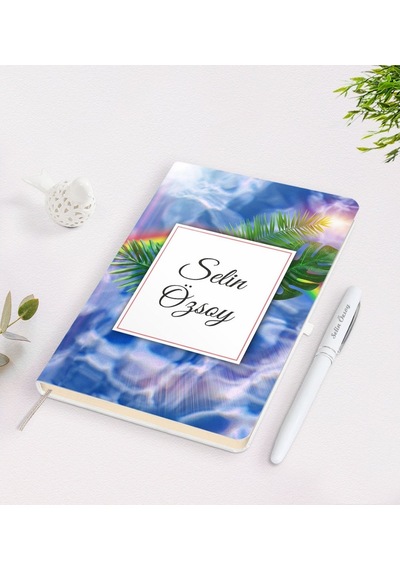 Kişiye Özel Isimli Çerçeveli Defter Kalem Seti-19