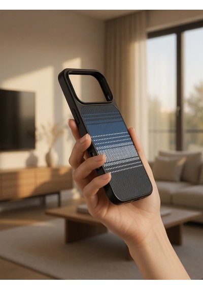 İphone 17/18 Promax Ortak Uyumlu Karbon Fiber Desenli Darbeye Dayanıklı Kılıf Çok Renkli 6
