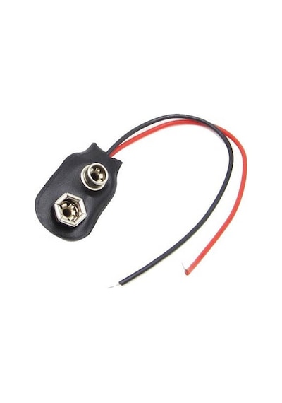 9 Volt Pil Başlığı 9V Pil Yuvası Pil Yatağı 5 Adet