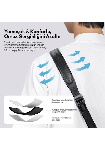 Ulanzi Css1 U-snap Kamera Omuz Askısı Shadow Black Siyah - B194