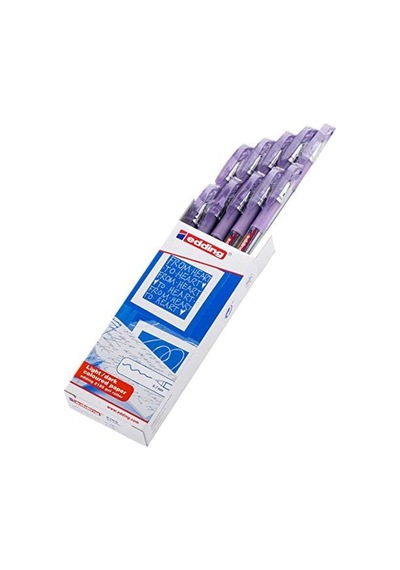 2185 Jel Roller Metalik Mor - 10 Kalem - 0,7 Mm 124-Pembe