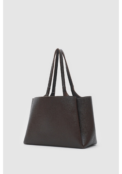 Shule Bags Maksi Tote Çanta Acı Kahve Haki - Kahverengi