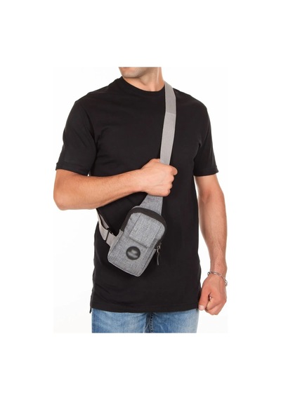 Bizoon Np261 Unisex Keten Kumaş Telefon Bölmeli Çapraz Askılı Omuz Çantası, Günlük Spor 001