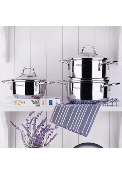 Korkmaz Perla 1 Litre Mini Çelik Tencere A1652 14x7 Cm Inox