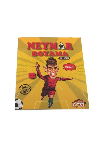 Ers Neymar Çıkartmalı Maskeli Boyama Kitabı