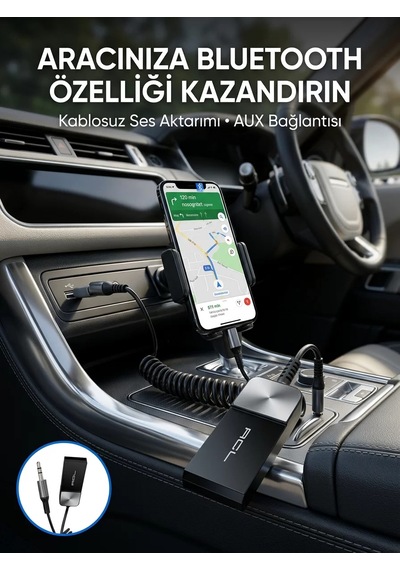 Araç Ve Ev Ses Sistemleri İçin Bluetooth Aux Adaptörü Mh-hs7205-4105
