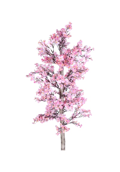 Yapay Çiçek Sitesi Yapay Kayısı Çiçeği Bahar Dalı Ağacı 100 Cm Pembe Açık Pembe