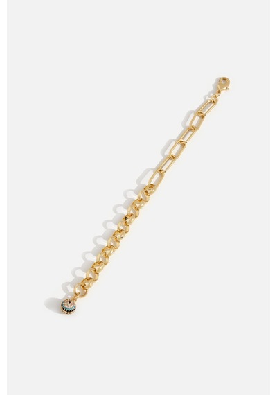Top Detaylı Zincir Bileklik Gold