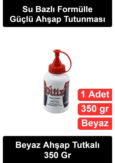 Ahşaptutkalı Beyaz Ahşap Tutkalı 350 Gr Su Bazlı Pva Yapıştırıcı Damlatmaz Uçlu Mobilya Montaj Mara