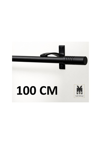 Siyah Alüminyum Tek Kanallı Rustik - Dekoratif Rustik Siyah100cm - 873508043 Siyah100cm