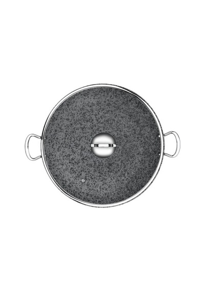 Brioni Stone-h 38cm Granit Şef Tenceresi Sh-38 Gri