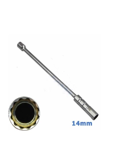 Arm 3/8 14mm Yıldız Mafsallı Buji Lokması