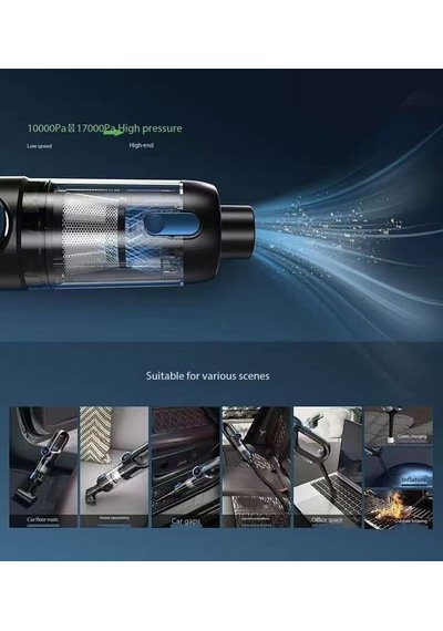 Lexroo Kablosuz El Süpürgesi, 20000 Pa Güçlü Emişli, 6000 Mah Şarjlı, Fırçasız Motor, Type-c Standart