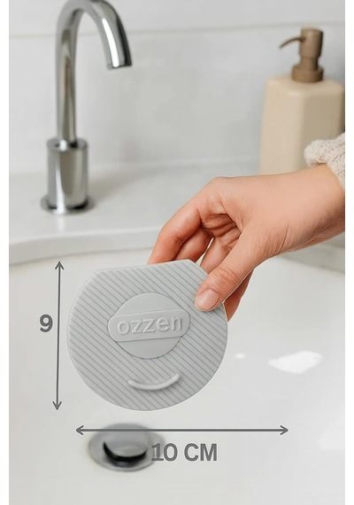 Lavabo Kötü Koku Giderici Önleyici Silikon Mat Sızdırmaz Lavabo Tıkacı Lavabo Tıpası Evye Kapağı Gri Diğer