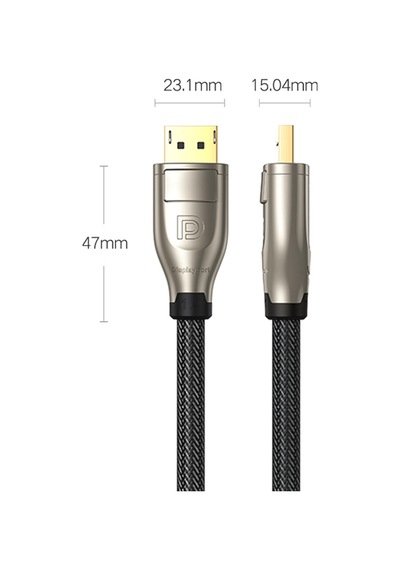 Ugreen 8K 60Hz 4K 144Hz v1.4 DisplayPort Görüntü ve Ses Aktarım Kablosu 1 Metre