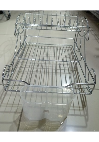 Metal Bulaşıklık 2 Katlı Krom