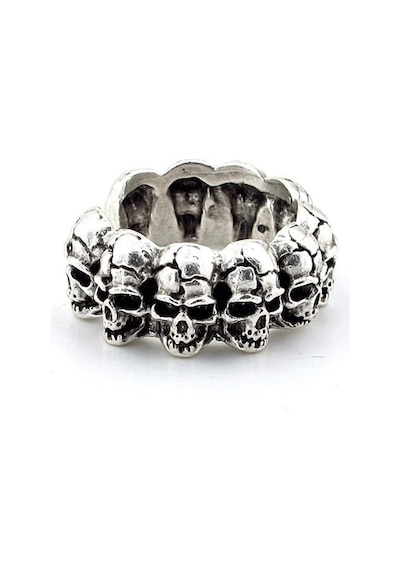 Solfera Kurukafalar İskelet Skull Gotik Tasarım Pirinç Erkek Yüzük RG022