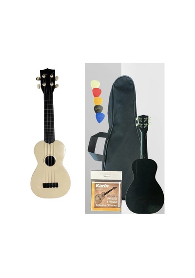 Hawiian Xu21-1-bg Soprano Ukulele Bej Naturel Bej Kaplama Geleneksel Ukulele Tınısı Yüksek Kaliteli Burgu Seti