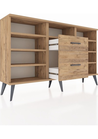 Arges Konsol 7 Raflı 2 Çekmeceli 132x30x83 Çam-çam/çam Çam/çam Arges Konsol 7 Raflı 2 Çekmeceli 132x30x83 Çam-çam/çam Çam/çam