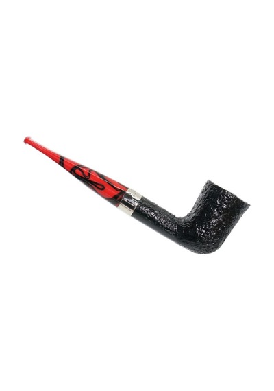 Peterson Dracula Sandblasted 120 9mm. Filtreli Akrilik Saplı Pipo 206002
