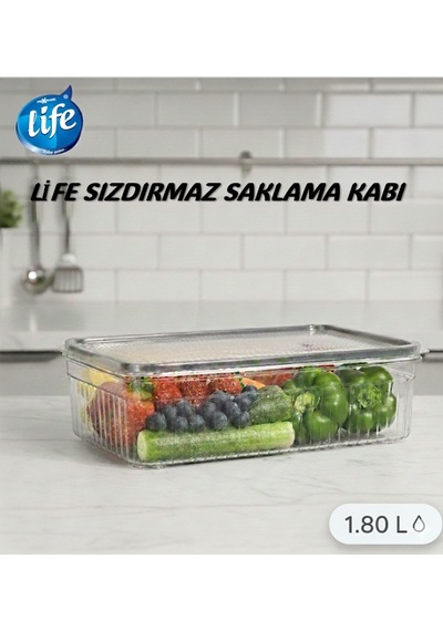 Life Sızdırmaz Saklama Kabı 1.80 12'li Paket Asorti
