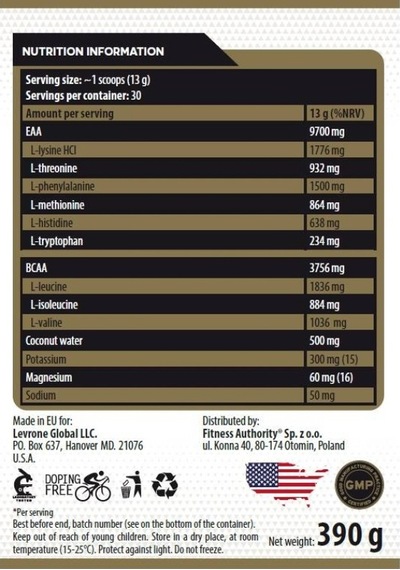 Kevın Levrone Gold Line / Gold Eaamino