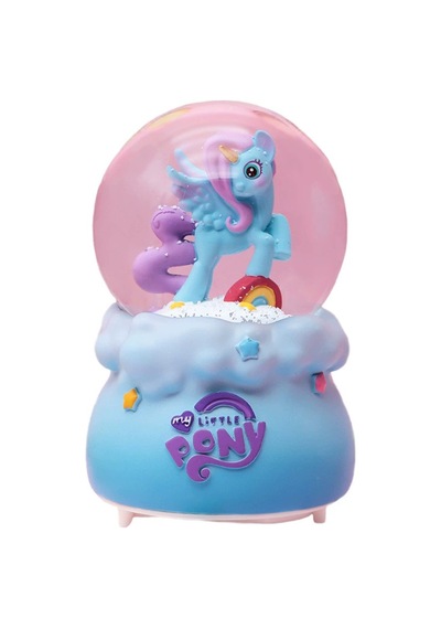 Sevimli My Little Pony Işıklı Müzikli Orta Boy Kar Küresi