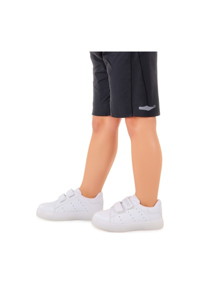 Kiko Kids Royzo Cırtlı Işıklı Erkek Çocuk Spor Ayakkabı Beyaz