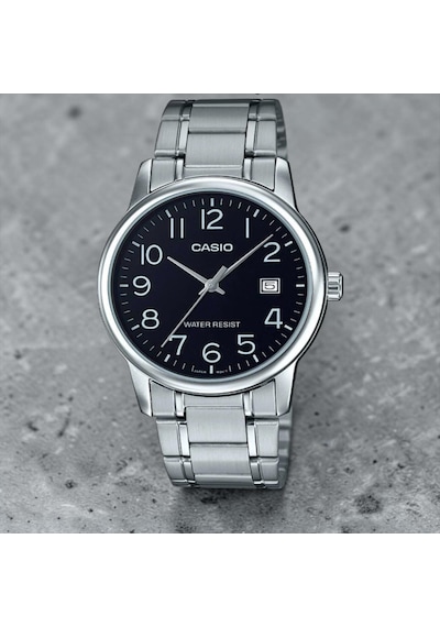 Casio Mtp-v002d-1b Takvimli Klasik Erkek Kol Saati Metalik