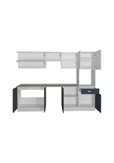 Decoraktiv Elite 280y Ankastre Boy Dolaplı Mdf Hazır Mutfak Dolabı - Tezgah Dahil - Antrasit - Beyaz Decoraktiv Elite 280y Ankastre Boy Dolaplı Mdf Hazır Mutfak Dolabı - Tezgah Dahil - Antrasit - Beyaz