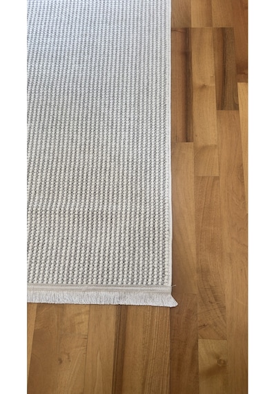 Elvey Home Açık Gri İskandinav Yumuşak Bukle Minimalist Tozumaz Kesme Halı Elvbklmakhal Açık Gri