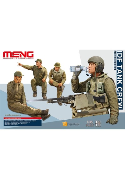 Meng Hs-002 1/35 Ölçek, Idf Tank Mürettebatı, 4 Adet, Plastik Figür Model Kiti-48701