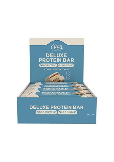 Clean Powders Deluxe Protein Bar %36 Protein 55 Gr 12 Adet - Beyaz Çikolata Kurabiye