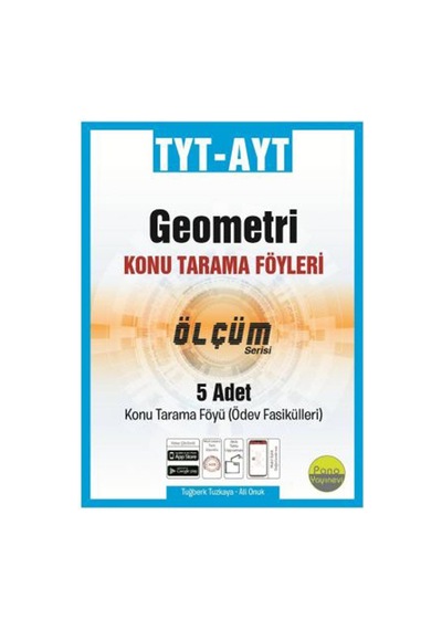 Pano Yayınları Tyt Ayt Geometri Tarama Föyleri 5 Fasikül 3X24+2X
